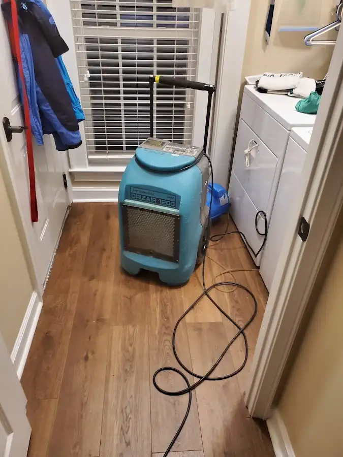 Commercial dehumidifier deployed for Flood Damage Cleanup in Cranberry